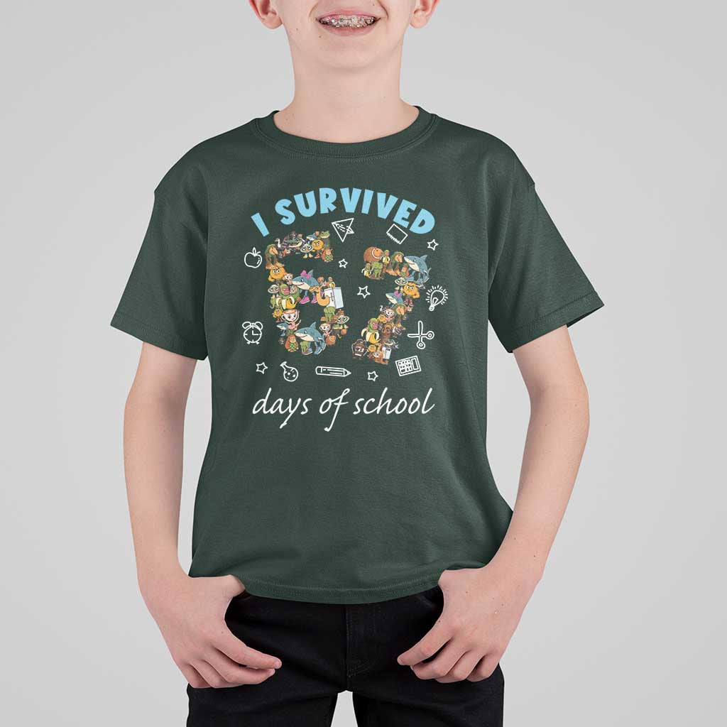 I Survived 67 Days of School Funny Six Seven Italian Brainrot T Shirt For Kid - Wonder Print Shop