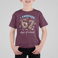 I Survived 67 Days of School Funny Six Seven Italian Brainrot T Shirt For Kid - Wonder Print Shop