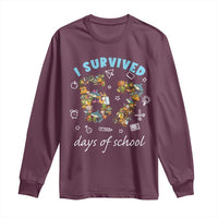 I Survived 67 Days of School Funny Six Seven Italian Brainrot Long Sleeve Shirt - Wonder Print Shop