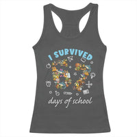 I Survived 67 Days of School Funny Six Seven Italian Brainrot Racerback Tank Top - Wonder Print Shop