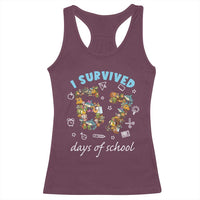 I Survived 67 Days of School Funny Six Seven Italian Brainrot Racerback Tank Top - Wonder Print Shop