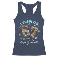 I Survived 67 Days of School Funny Six Seven Italian Brainrot Racerback Tank Top - Wonder Print Shop