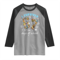 I Survived 67 Days of School Funny Six Seven Italian Brainrot Raglan Shirt - Wonder Print Shop