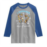 I Survived 67 Days of School Funny Six Seven Italian Brainrot Raglan Shirt - Wonder Print Shop