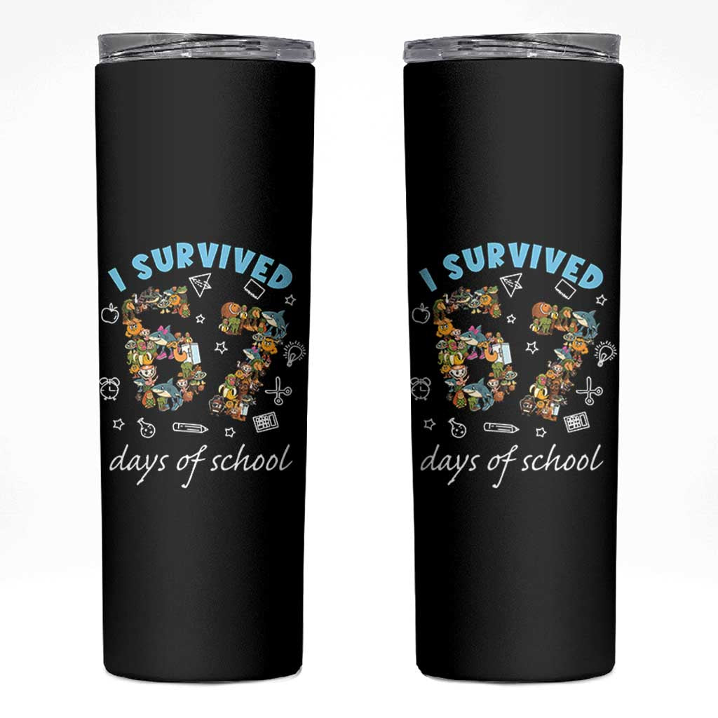 I Survived 67 Days of School Funny Six Seven Italian Brainrot Skinny Tumbler - Wonder Print Shop