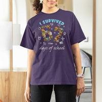 I Survived 67 Days of School Funny Six Seven Italian Brainrot T Shirt For Women - Wonder Print Shop