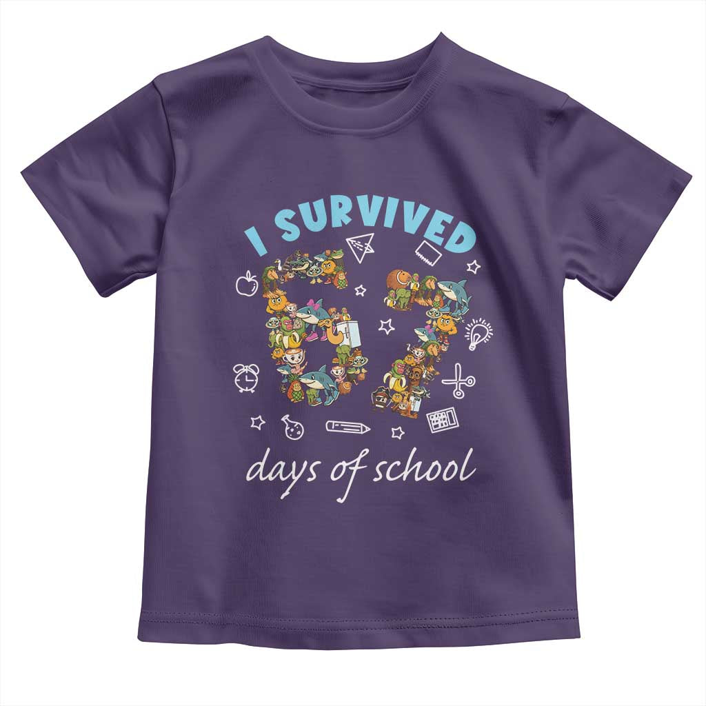 I Survived 67 Days of School Funny Six Seven Italian Brainrot Toddler T Shirt - Wonder Print Shop