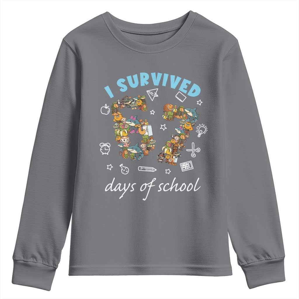 I Survived 67 Days of School Funny Six Seven Italian Brainrot Youth Sweatshirt - Wonder Print Shop