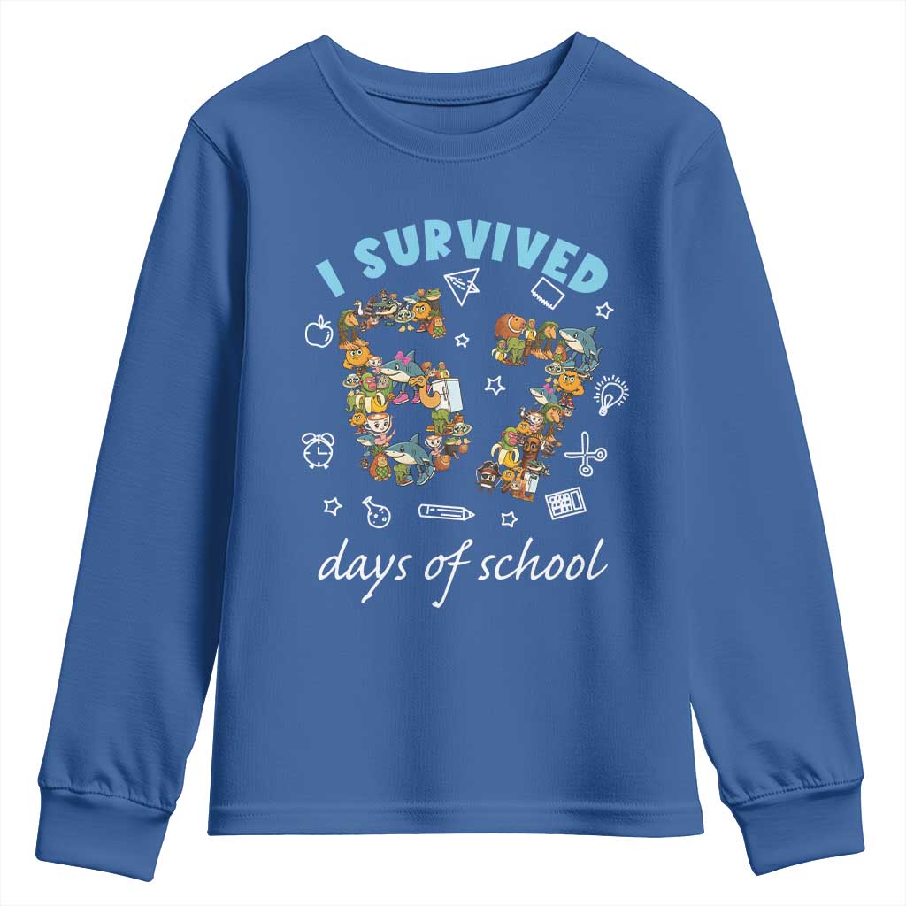 I Survived 67 Days of School Funny Six Seven Italian Brainrot Youth Sweatshirt - Wonder Print Shop