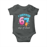 I Survived 67 Days of School Funny Six Seven Meme Baby Onesie Baseball Ice Cream Dripping - Wonder Print Shop