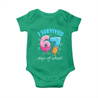 I Survived 67 Days of School Funny Six Seven Meme Baby Onesie Baseball Ice Cream Dripping - Wonder Print Shop