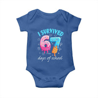 I Survived 67 Days of School Funny Six Seven Meme Baby Onesie Baseball Ice Cream Dripping - Wonder Print Shop