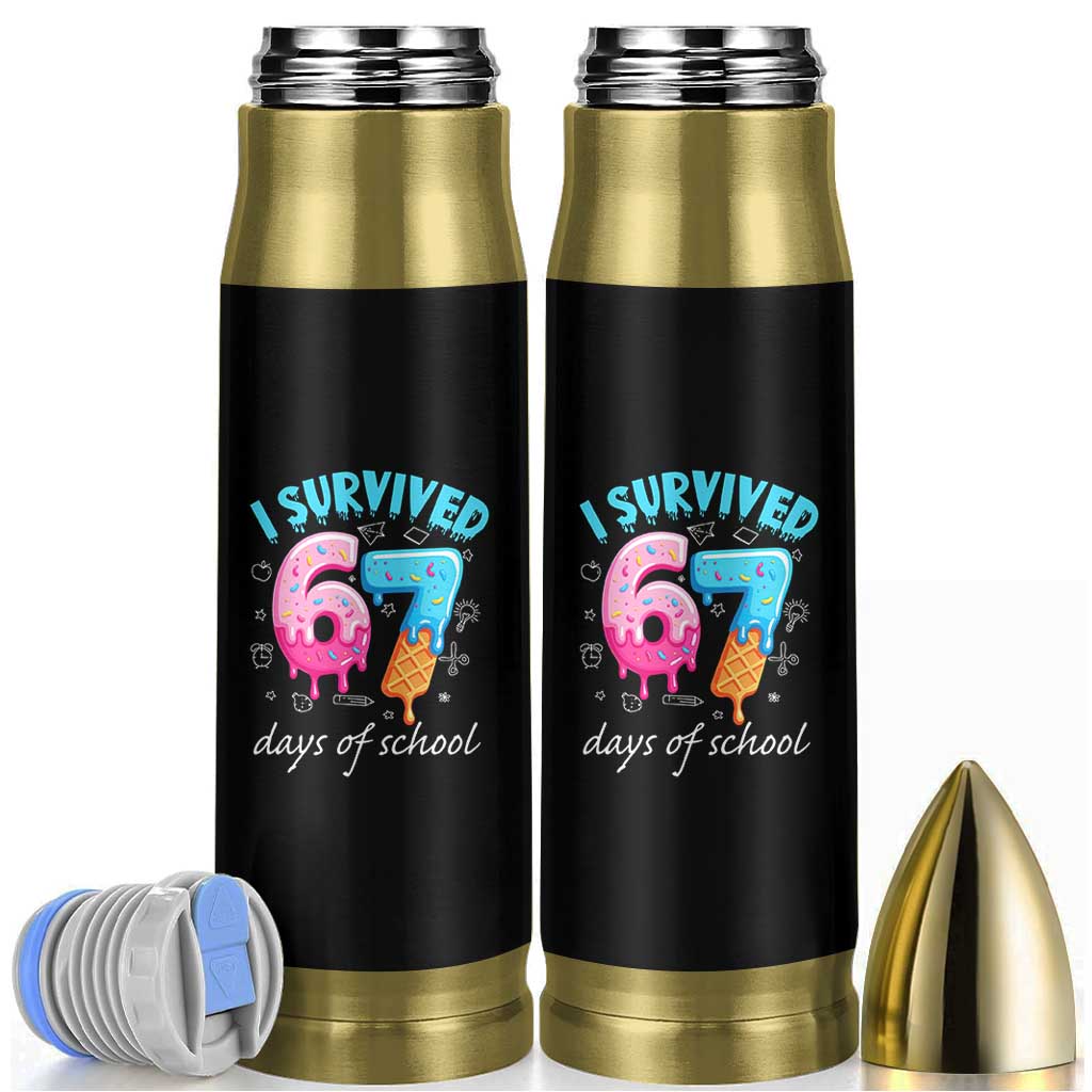 I Survived 67 Days of School Funny Six Seven Meme Bullet Tumbler Baseball Ice Cream Dripping - Wonder Print Shop