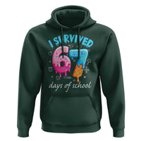 I Survived 67 Days of School Funny Six Seven Meme Hoodie Baseball Ice Cream Dripping - Wonder Print Shop