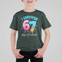 I Survived 67 Days of School Funny Six Seven Meme T Shirt For Kid Baseball Ice Cream Dripping - Wonder Print Shop