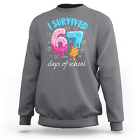 I Survived 67 Days of School Funny Six Seven Meme Sweatshirt Baseball Ice Cream Dripping - Wonder Print Shop