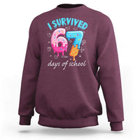 I Survived 67 Days of School Funny Six Seven Meme Sweatshirt Baseball Ice Cream Dripping - Wonder Print Shop