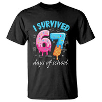 I Survived 67 Days of School Funny Six Seven Meme T Shirt Baseball Ice Cream Dripping - Wonder Print Shop