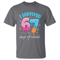 I Survived 67 Days of School Funny Six Seven Meme T Shirt Baseball Ice Cream Dripping - Wonder Print Shop