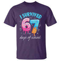 I Survived 67 Days of School Funny Six Seven Meme T Shirt Baseball Ice Cream Dripping - Wonder Print Shop