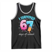I Survived 67 Days of School Funny Six Seven Meme Tank Top Baseball Ice Cream Dripping - Wonder Print Shop