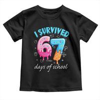 I Survived 67 Days of School Funny Six Seven Meme Toddler T Shirt Baseball Ice Cream Dripping - Wonder Print Shop