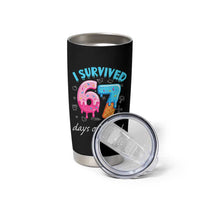I Survived 67 Days of School Funny Six Seven Meme Tumbler Cup Baseball Ice Cream Dripping - Wonder Print Shop
