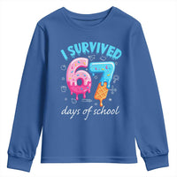 I Survived 67 Days of School Funny Six Seven Meme Youth Sweatshirt Baseball Ice Cream Dripping - Wonder Print Shop
