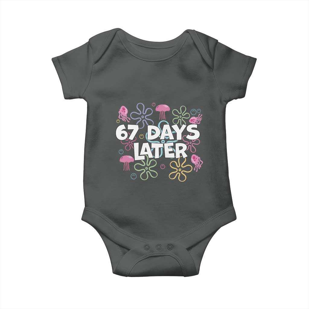 67 Days Later Baby Onesie Funny Six Seven 6 7 Meme Gen Alpha Slang Teacher Student - Wonder Print Shop