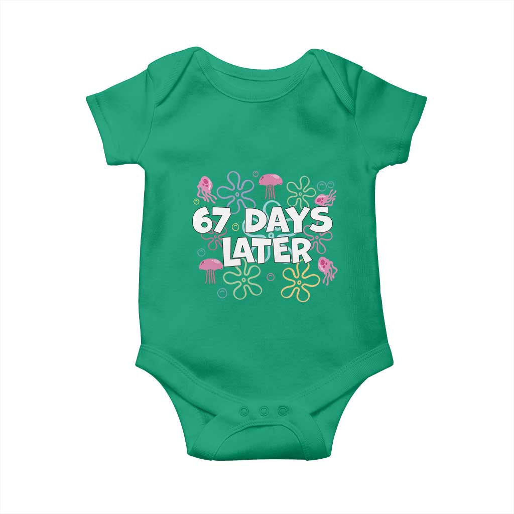 67 Days Later Baby Onesie Funny Six Seven 6 7 Meme Gen Alpha Slang Teacher Student - Wonder Print Shop