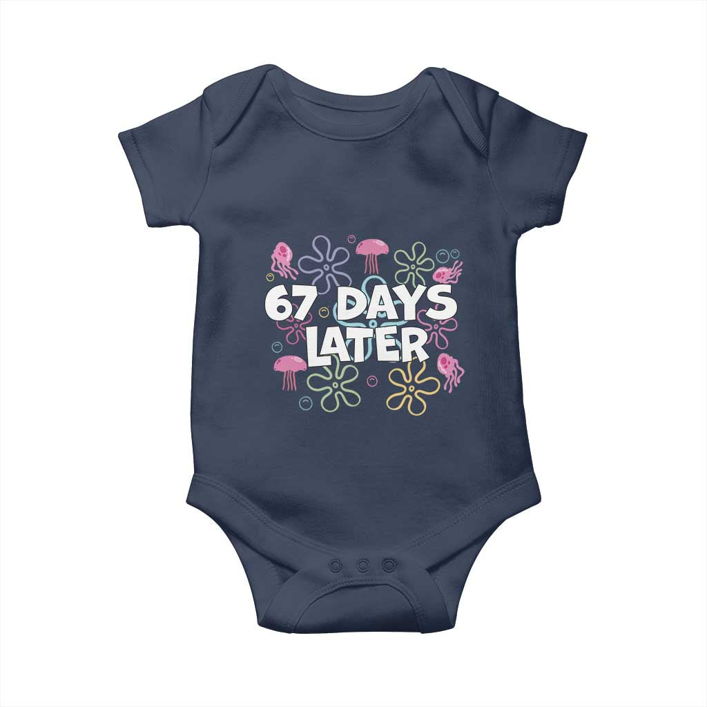 67 Days Later Baby Onesie Funny Six Seven 6 7 Meme Gen Alpha Slang Teacher Student - Wonder Print Shop