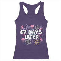 67 Days Later Racerback Tank Top Funny Six Seven 6 7 Meme Gen Alpha Slang Teacher Student - Wonder Print Shop