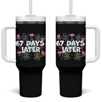 67 Days Later Tumbler With Handle Funny Six Seven 6 7 Meme Gen Alpha Slang Teacher Student - Wonder Print Shop