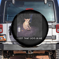 I Got That Dog In Me Spare Tire Cover Retro Funny Chihuahua Smoking Beer - Wonder Print Shop