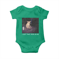 I Got That Dog In Me Baby Onesie Retro Funny Chihuahua Smoking Beer - Wonder Print Shop