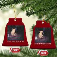 I Got That Dog In Me Ceramic Ornament Retro Funny Chihuahua Smoking Beer - Wonder Print Shop