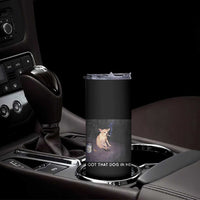 I Got That Dog In Me Skinny Tumbler Retro Funny Chihuahua Smoking Beer - Wonder Print Shop