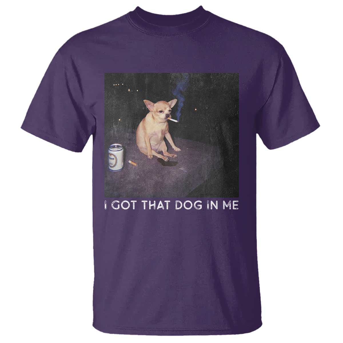 I Got That Dog In Me T Shirt Retro Funny Chihuahua Smoking Beer - Wonder Print Shop