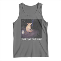 I Got That Dog In Me Tank Top Retro Funny Chihuahua Smoking Beer - Wonder Print Shop
