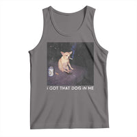 I Got That Dog In Me Tank Top Retro Funny Chihuahua Smoking Beer - Wonder Print Shop
