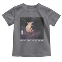 I Got That Dog In Me Toddler T Shirt Retro Funny Chihuahua Smoking Beer - Wonder Print Shop