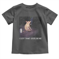 I Got That Dog In Me Toddler T Shirt Retro Funny Chihuahua Smoking Beer - Wonder Print Shop
