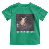 I Got That Dog In Me Toddler T Shirt Retro Funny Chihuahua Smoking Beer - Wonder Print Shop