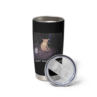 I Got That Dog In Me Tumbler Cup Retro Funny Chihuahua Smoking Beer - Wonder Print Shop