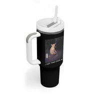 I Got That Dog In Me Tumbler With Handle Retro Funny Chihuahua Smoking Beer - Wonder Print Shop