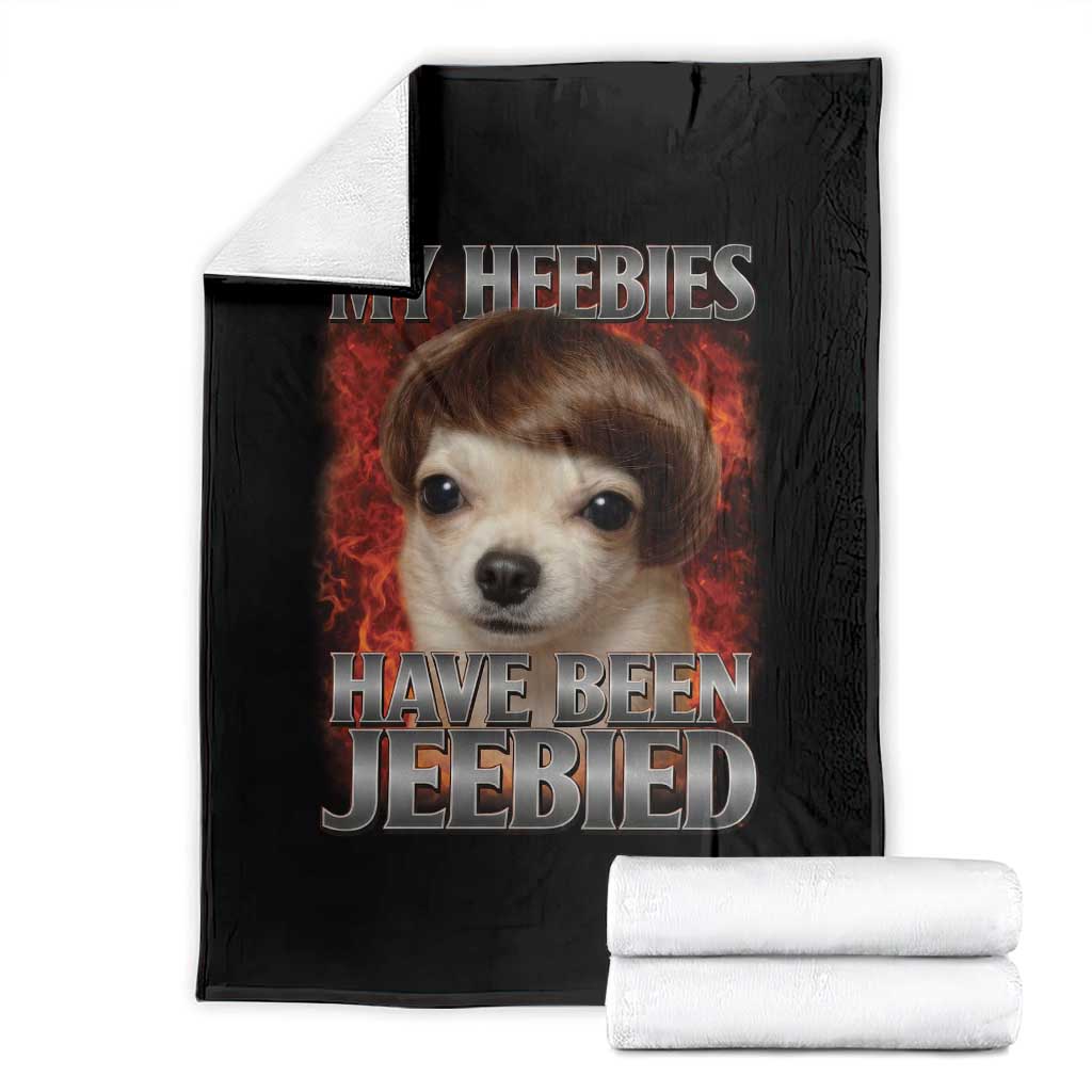 Chihuahua Funny Meme Throw Blanket My Heebies Have Been Jeebied Bootleg - Wonder Print Shop