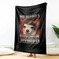 Chihuahua Funny Meme Throw Blanket My Heebies Have Been Jeebied Bootleg - Wonder Print Shop