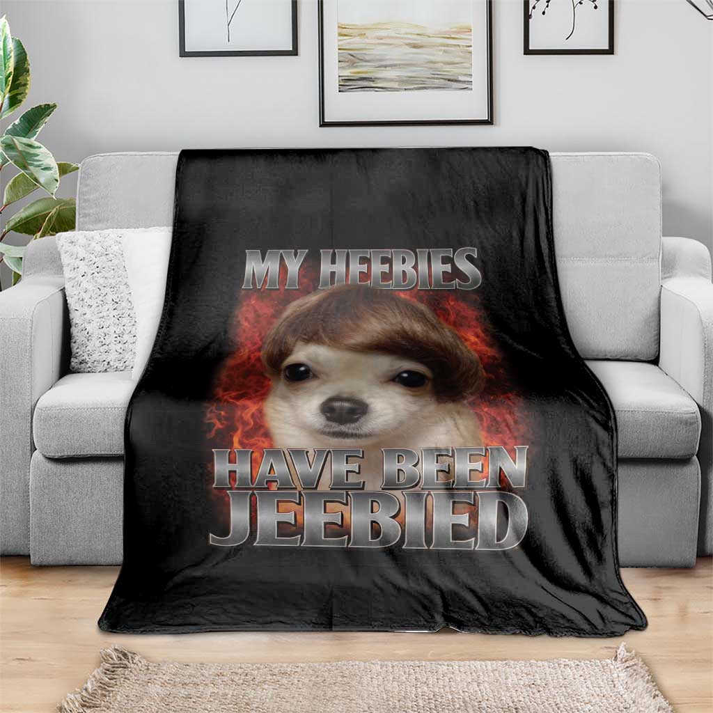 Chihuahua Funny Meme Throw Blanket My Heebies Have Been Jeebied Bootleg - Wonder Print Shop