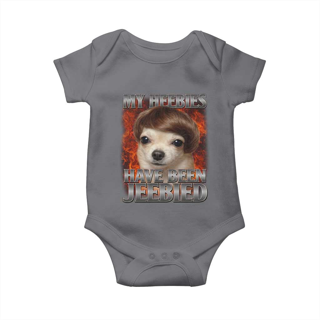 Chihuahua Funny Meme Baby Onesie My Heebies Have Been Jeebied Bootleg - Wonder Print Shop