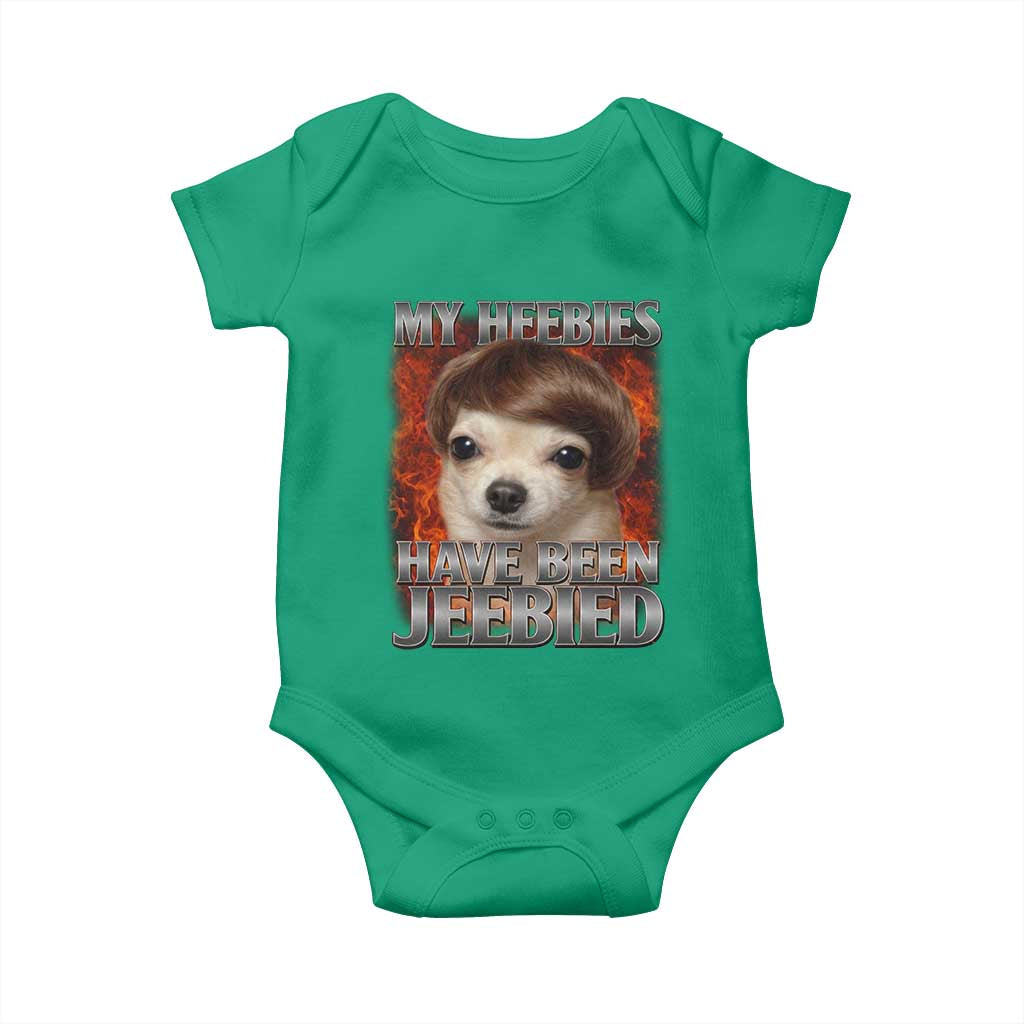 Chihuahua Funny Meme Baby Onesie My Heebies Have Been Jeebied Bootleg - Wonder Print Shop
